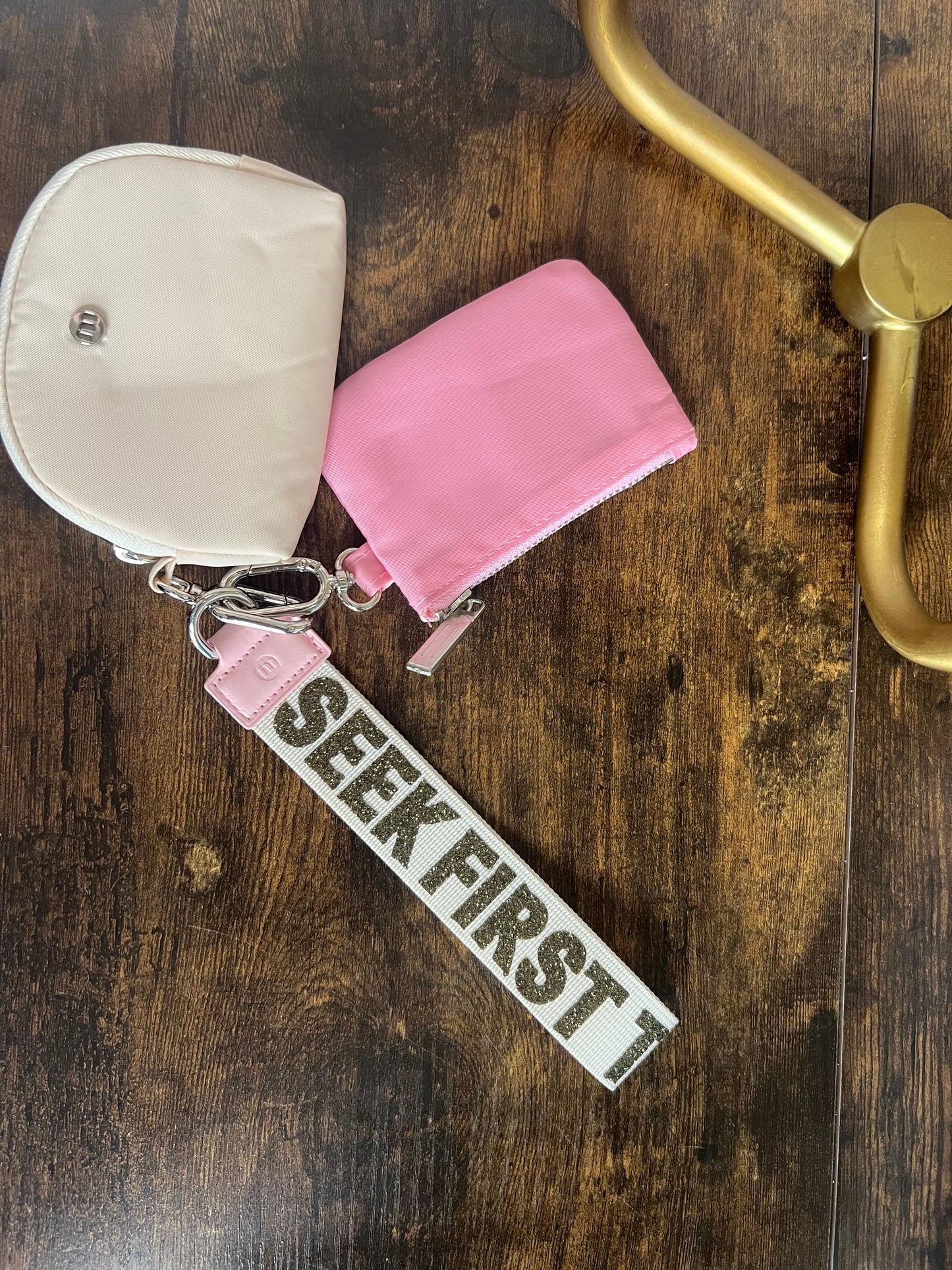 Seek the kingdom strap wallet