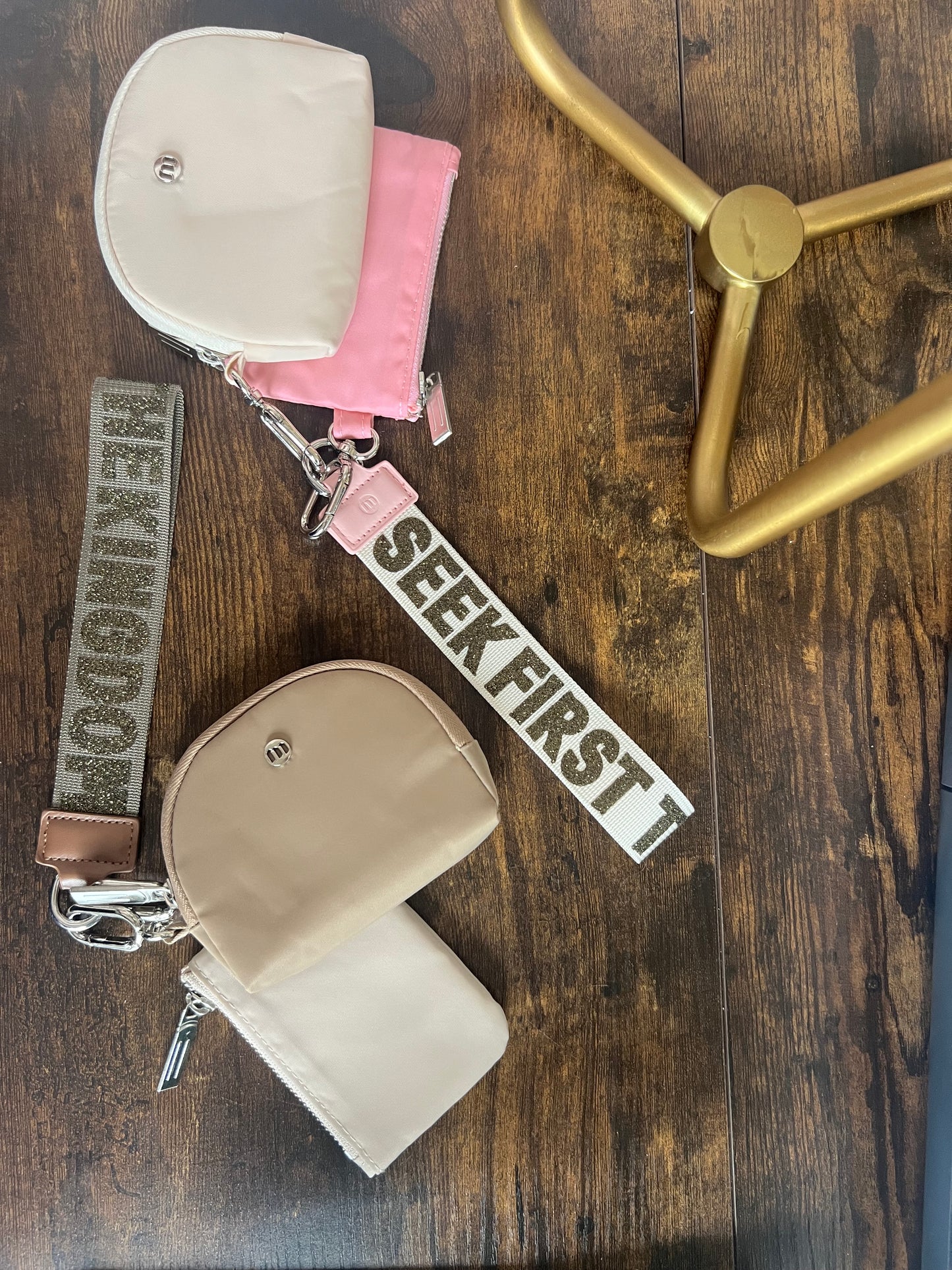 Seek the kingdom strap wallet