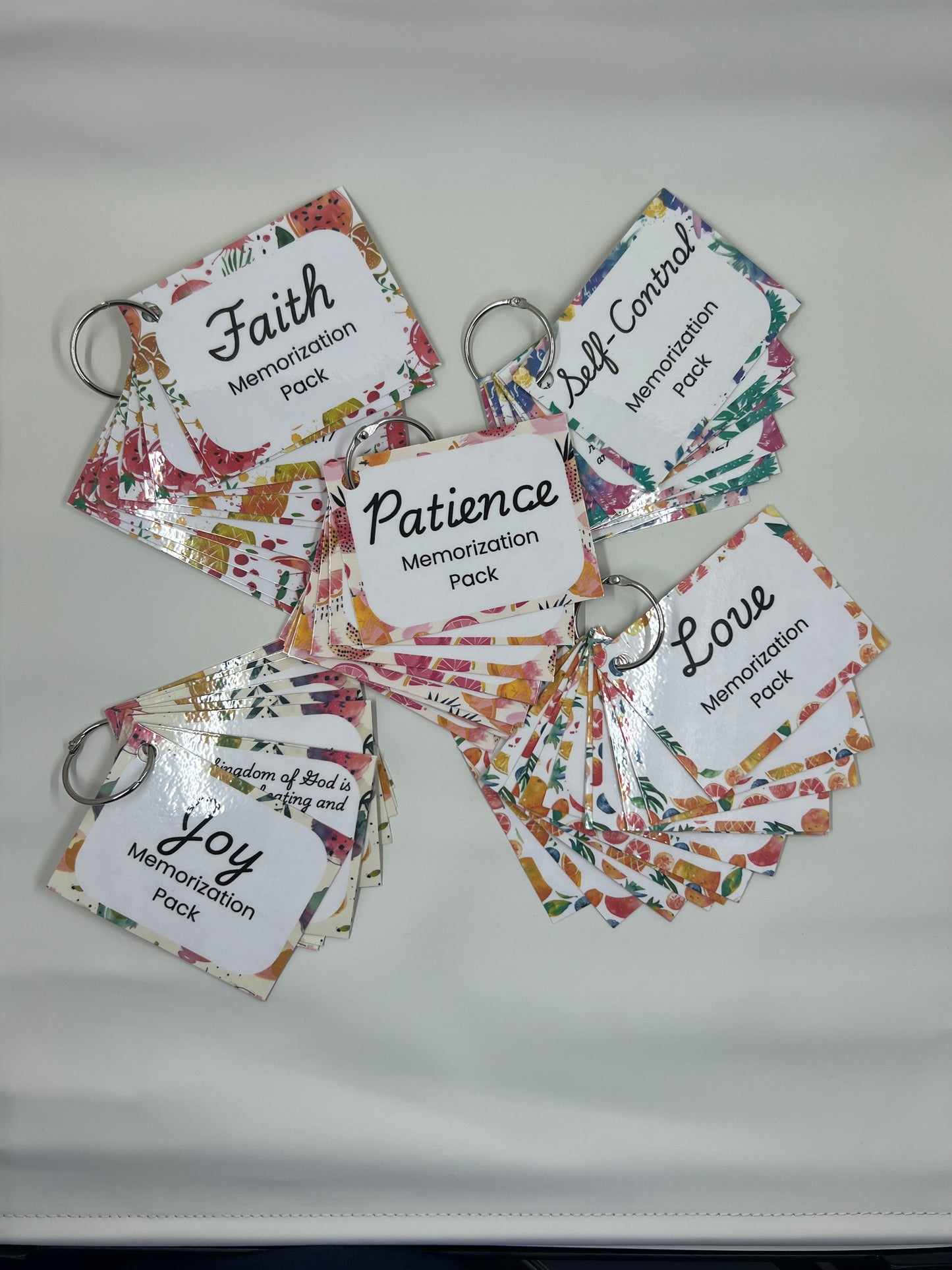 Fruit of the Spirit memorization flashcards