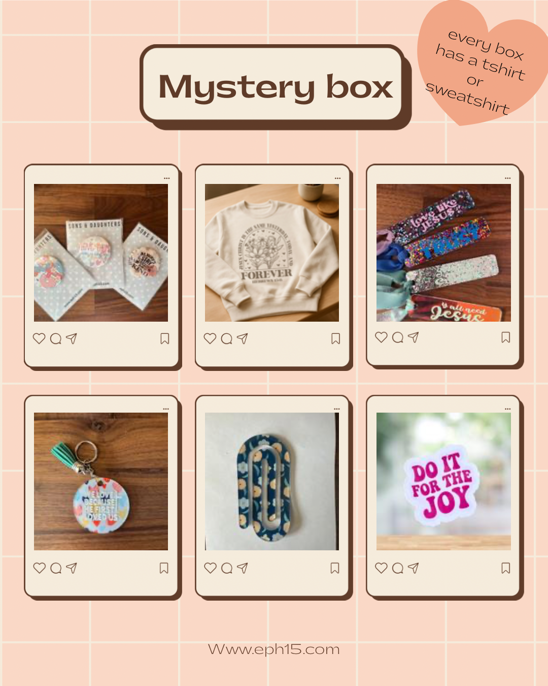 Mystery faith box-T-shirt box