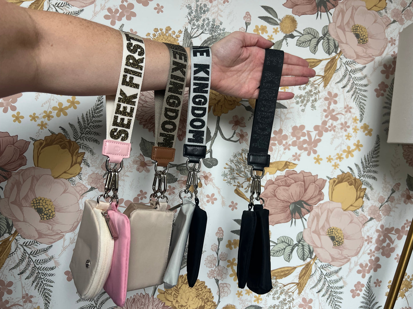 Seek the kingdom strap wallet