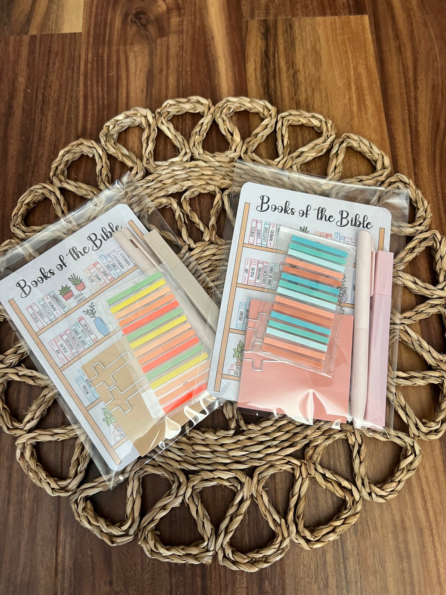Sons & Daughters Bible study kit with stationery including notebooks, pens, and highlighters for personal scripture reading.