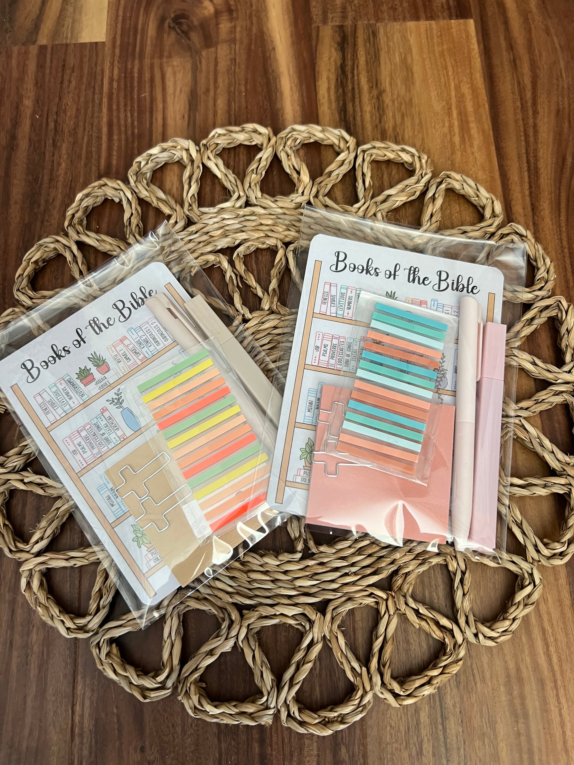 Sons & Daughters Bible study kit with stationery including notebooks, pens, and highlighters for personal scripture reading.