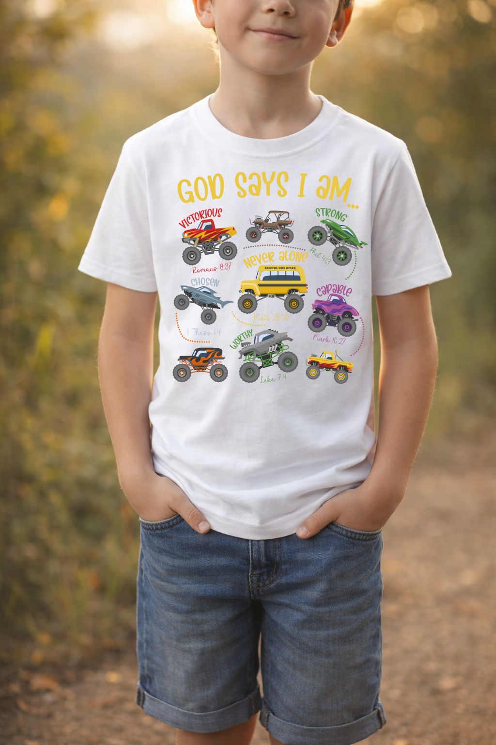 Boys "God says" t-shirt