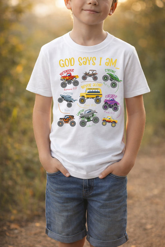 Boys "God says" t-shirt